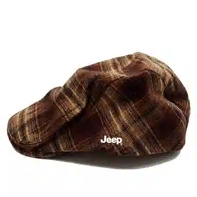 Jeep Plaid Retro Painter Beret