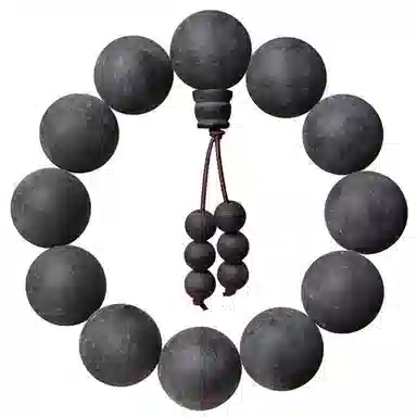 九华山 新中式复古文玩佛珠 礼盒装#好运 柏木 手串 男女同款情侣款