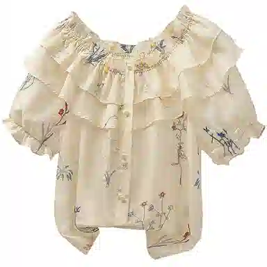 丝柏舍 宽松舒适休闲短袖衬衫 女款