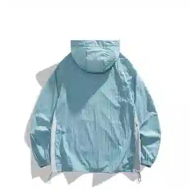 音速猫 运动户外轻薄连帽拼接透气防晒服 男女同款