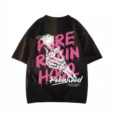ROBINHOOD Skull Rose Tee