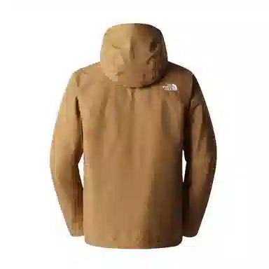 The North Face Logo Print Hoodie Jacket Brown