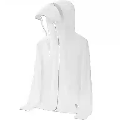 冰丝感防紫外线透气防水弹力可拆卸帽檐连指设计简约户外情侣夏季运动皮肤衣防晒服 男女同款