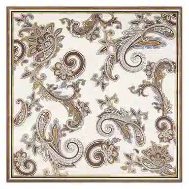 上海故事 加大真丝大方巾 桑蚕丝 丝巾 女款 温婉花意