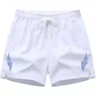 华夏儿女 美式纯色潮流透气五分裤运动短裤 男女同款