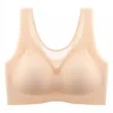 二三二三 妈妈大码内衣零压无钢圈胸罩大胸显小防下垂薄款透气四季通用型文胸 女款 一件装