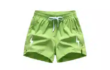 木林森 体考户外个性小闪电印花三分裤透气休闲运动短裤 男女同款