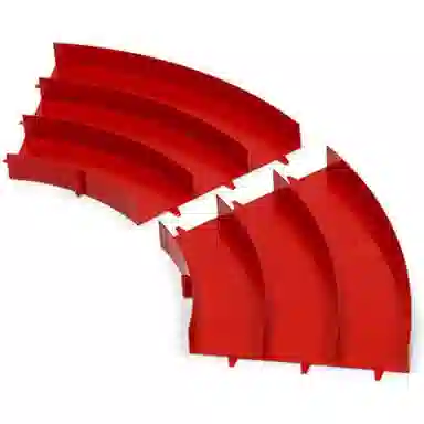 田宫 四驱车三轨跑道 轨道 赛道无孔 模型配件