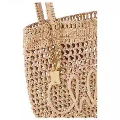 Chloe Summer Banana Raffia Tote