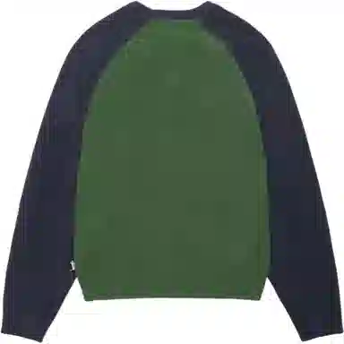 Stussy SS25 Colorblocked Raglan Knit Crew