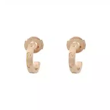 Cartier LOVE Earrings Rose Gold