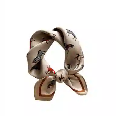 纳兰杜 优雅气质百搭高级感时尚通勤法式 桑蚕丝 丝巾 女款