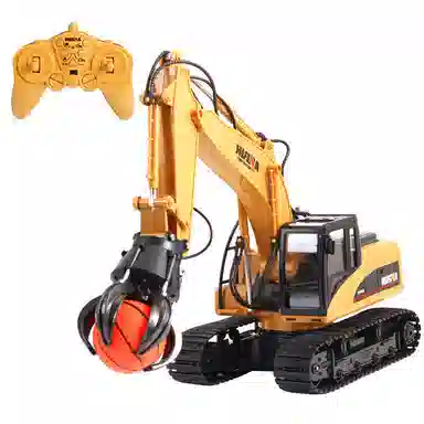 汇纳 三合一挖掘机 工程车 遥控玩具