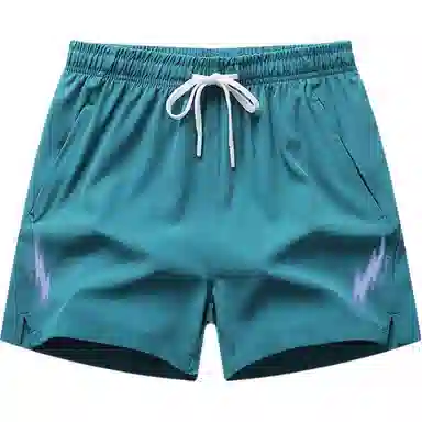 华夏儿女 美式纯色潮流透气五分裤运动短裤 男女同款