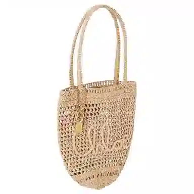 Chloe Summer Banana Raffia Tote