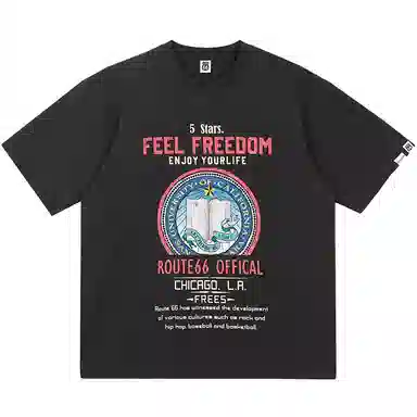 Route 66 Vintage Print T-Shirt