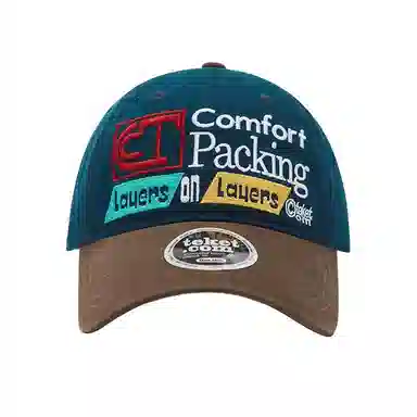 氧气樱桃 日韩系美式复古字母刺绣宽檐显脸小 棉 鸭舌帽 男女同款情侣款