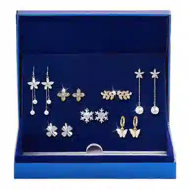 缔晶 森系甜美一周星期时尚 无耳洞星人浪漫造型 合金 耳夹 女款