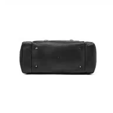 老人头 商务通勤短途出差大容量多功能行李袋 合成革 旅行包 男款 黑色