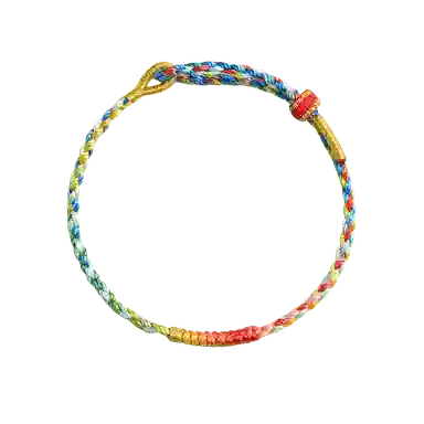 【福禄好运到丨可DIY】 色菲尔 金榜题名锦鲤民族风考研高考中考转运五彩绳幸运手工可调节手链#好运 编织 手绳 男女同款情侣款