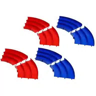 田宫 四驱车三轨跑道 轨道 赛道无孔 模型配件