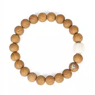 钰澜文玩 定风珠手工雕刻 老型隔珠搭配款佛珠转运珠 猴头核桃 手串 男女同款情侣款