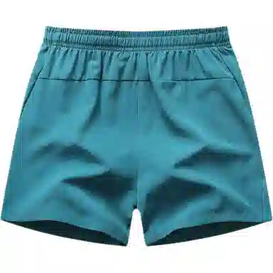 华夏儿女 美式纯色潮流透气五分裤运动短裤 男女同款