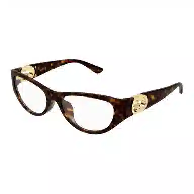 Gucci Full Frame Cat Eye Optical Frame Tortoise