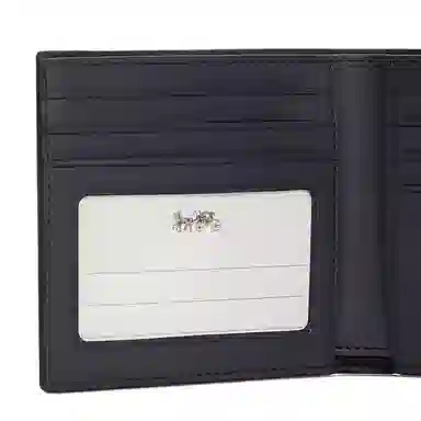 COACH Billfold Wallet Light Gem Blue