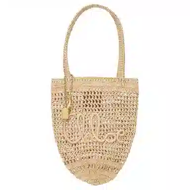 Chloe Summer Banana Raffia Tote