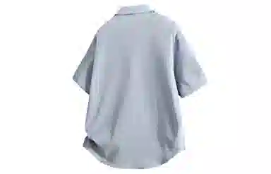 王者荣耀 标语款 美式高街刺绣爱心字母潮宽松舒适高街痞帅高级感休闲百搭打底短袖衬衫 男女同款