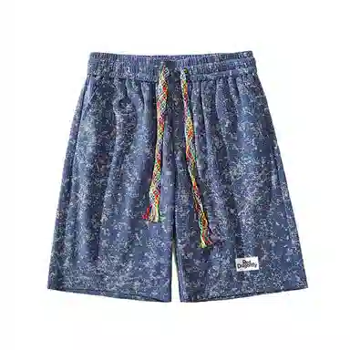 红蜻蜓 美式高街设计感经典高级舒适宽松日常通勤百搭潮流时尚简约五分系带休闲短裤 男女同款