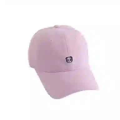 奶油莫兰迪 艾佳微 可爱刺绣小熊猫韩系防晒遮阳时尚百搭显白显脸小 棉 鸭舌帽 男女同款情侣款