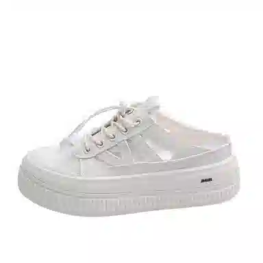 金迈王 小众复古百搭舒适时尚 橡胶底 防滑包头拖鞋 女