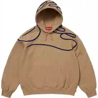 Supreme SS25 Shoulder Script Hooded Sweatshirt