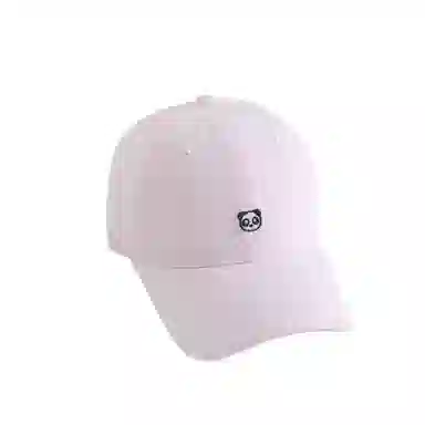 奶油莫兰迪 艾佳微 可爱刺绣小熊猫韩系防晒遮阳时尚百搭显白显脸小 棉 鸭舌帽 男女同款情侣款