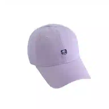 奶油莫兰迪 艾佳微 可爱刺绣小熊猫韩系防晒遮阳时尚百搭显白显脸小 棉 鸭舌帽 男女同款情侣款