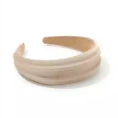 如花梦 高颅顶高级感洋气时尚宽边压发头箍气质 布艺 发箍 女款