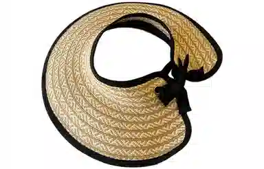 优幽兰 韩版高级感大檐显脸小出游时尚百搭度假遮阳户外防紫外线轻奢可折叠 纤维素材料 防晒帽 女款