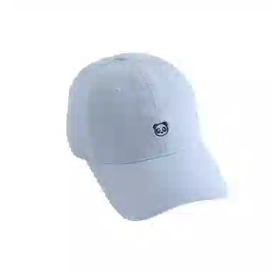 奶油莫兰迪 艾佳微 可爱刺绣小熊猫韩系防晒遮阳时尚百搭显白显脸小 棉 鸭舌帽 男女同款情侣款