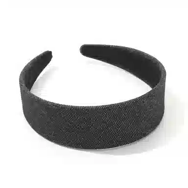 如花梦 高级感蓝色牛仔宽边简约港风压发头箍洗脸 布艺 发箍 女款