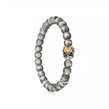 钰澜文玩 正宗毛感料自由大鹏鸟搭配款 星月菩提 手串 男女同款情侣款