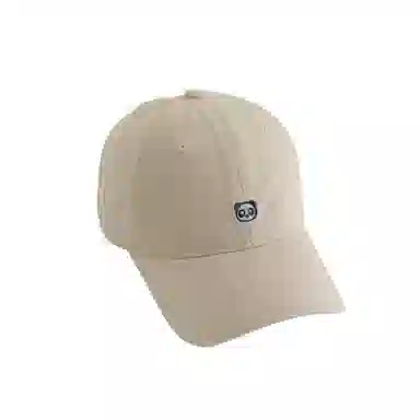 奶油莫兰迪 艾佳微 可爱刺绣小熊猫韩系防晒遮阳时尚百搭显白显脸小 棉 鸭舌帽 男女同款情侣款