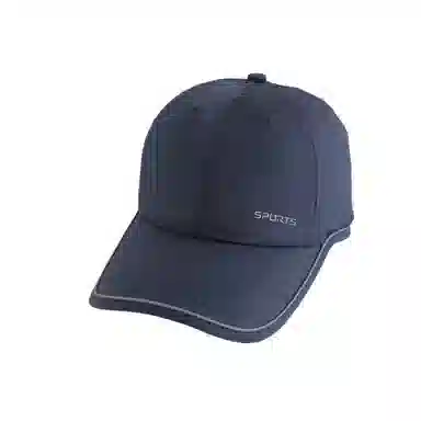 艾佳微 春夏季反光条醒目轻薄打孔透气户外出行遮阳防晒速干 涤纶 鸭舌帽 男女同款情侣款