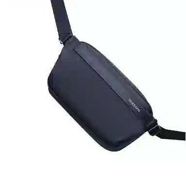 泰克森 休闲磁吸扣 牛津纺 胸包 男女同款情侣款 黑色/灰色