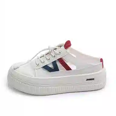 金迈王 小众复古百搭舒适时尚 橡胶底 防滑包头拖鞋 女