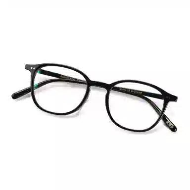 青雉作 复古轻量化细边 板材镜架 椭圆形 光学镜架 男女同款情侣款 玳瑁色 豆蔻色 黑色