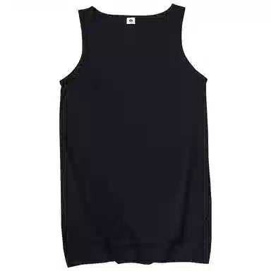 乱步 美式纯棉高街嘻哈前短后长分叉下摆宽松无袖背心 男女同款