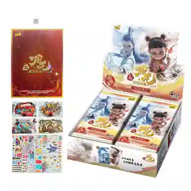 Kayou Nezha Demon Child Movie Collectible Cards Flame Pack