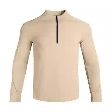 浪莎 半拉链春秋季针织跑步速干运动上衣长袖健身衣 男款